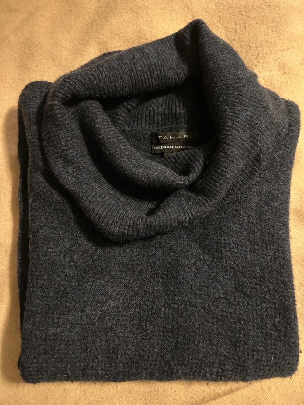 Talbots Dark Navy Cowl Neck Sweater